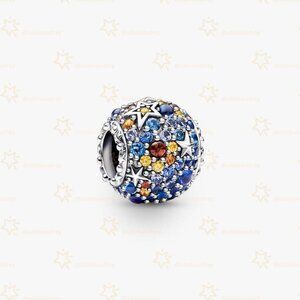 Pandora Planet Mercury & Stars Sparkling Charm